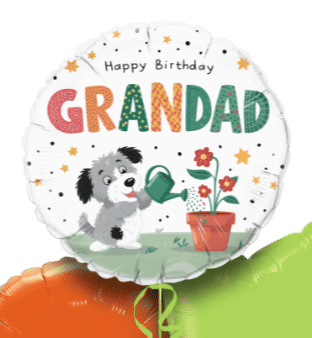 Birthday Grandad Puppy Balloon