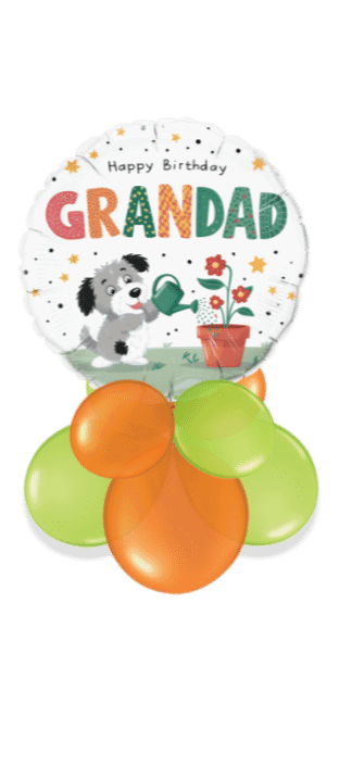 Birthday Grandad Puppy Balloon