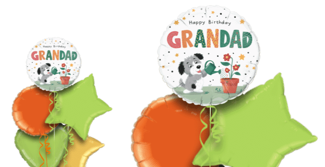 Birthday Grandad Puppy Balloon