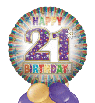 21st Birthday Jumbo Balloon