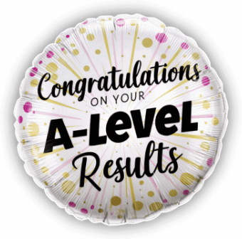 Congratulations A Level Pink and Gold