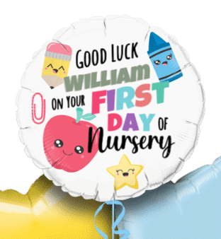 Good Luck First Day Nursery Balloon