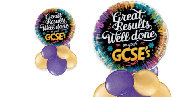 Great Results Well Done on Your GCSE's Balloon