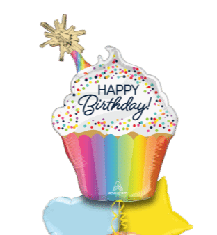 Giant Sparkle Cupcake  Balloon