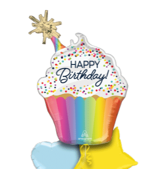 Giant Sparkle Cupcake  Balloon