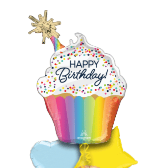 Giant Sparkle Cupcake  Balloon