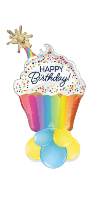 Giant Sparkle Cupcake  Balloon