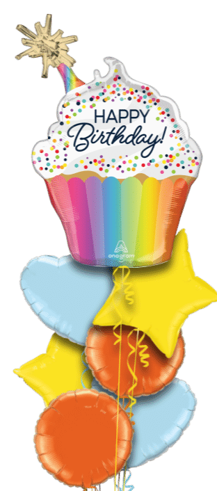Giant Sparkle Cupcake  Balloon