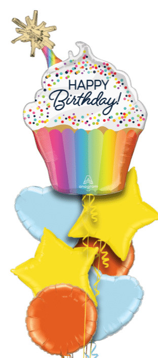 Giant Sparkle Cupcake  Balloon