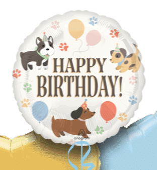 Birthday Dogs Balloon