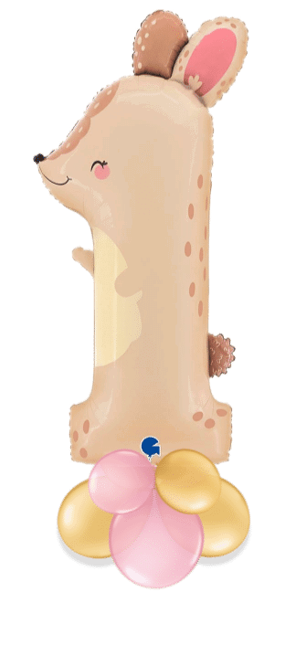 Number 1 Bunny Balloon