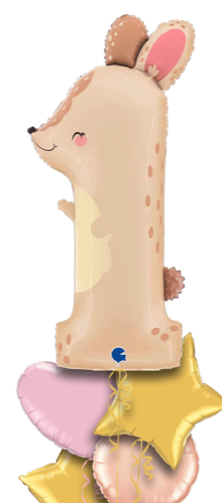 Number 1 Bunny Balloon