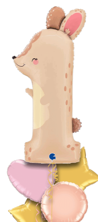 Number 1 Bunny Balloon