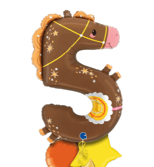 Number 5 Horse Balloon