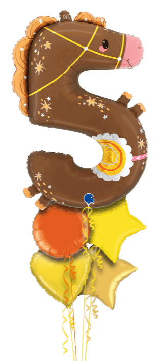 Number 5 Horse Balloon