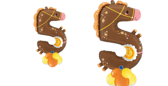 Number 5 Horse Balloon