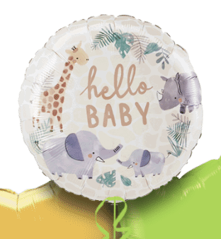 Hello Baby Animals Balloon