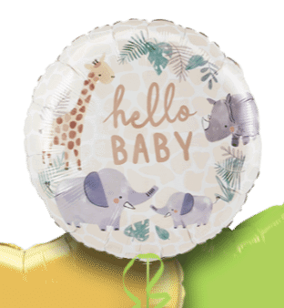 Hello Baby Animals Balloon