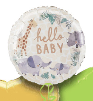 Hello Baby Animals Balloon