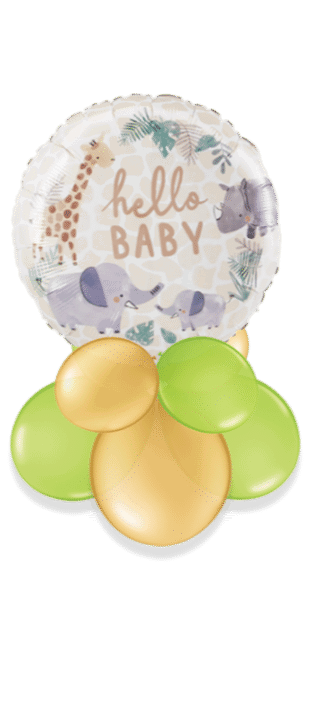 Hello Baby Animals Balloon