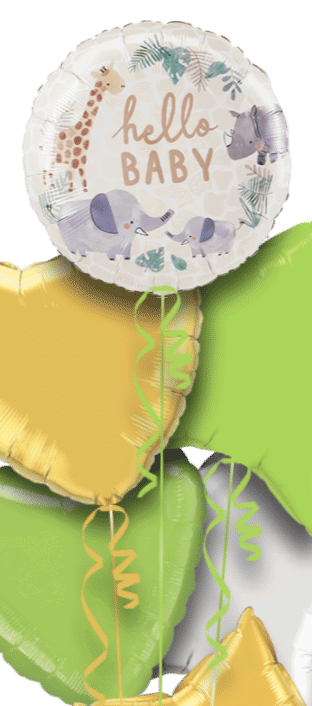 Hello Baby Animals Balloon