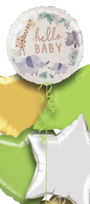 Hello Baby Animals Balloon
