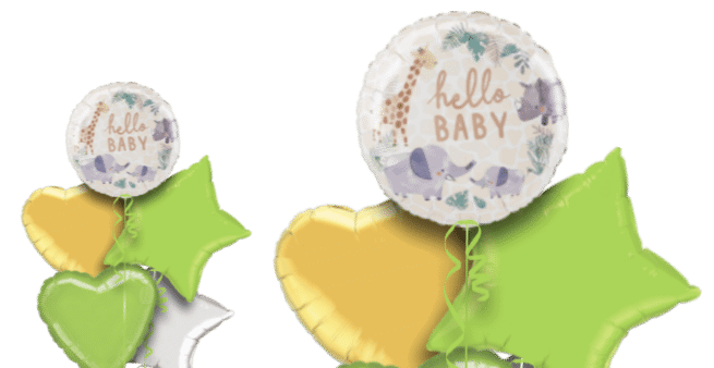 Hello Baby Animals Balloon