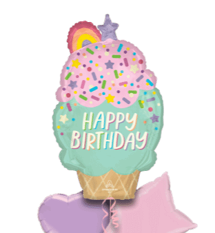 Ice Cream Rainbow Cake Balloon