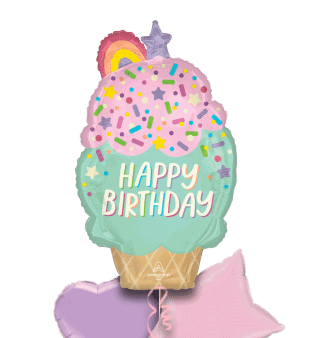 Ice Cream Rainbow Cake Balloon