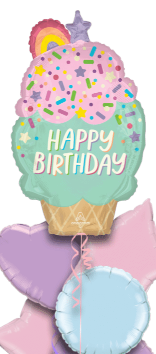 Ice Cream Rainbow Cake Balloon