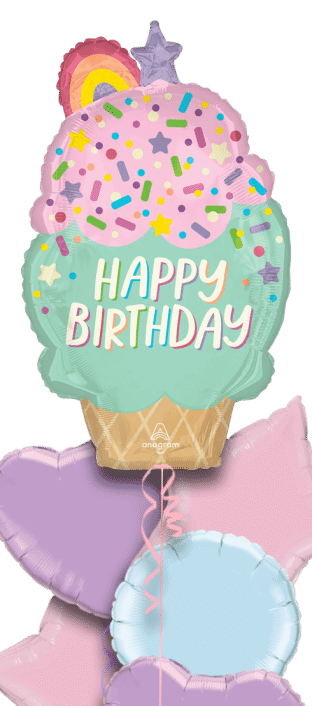Ice Cream Rainbow Cake Balloon