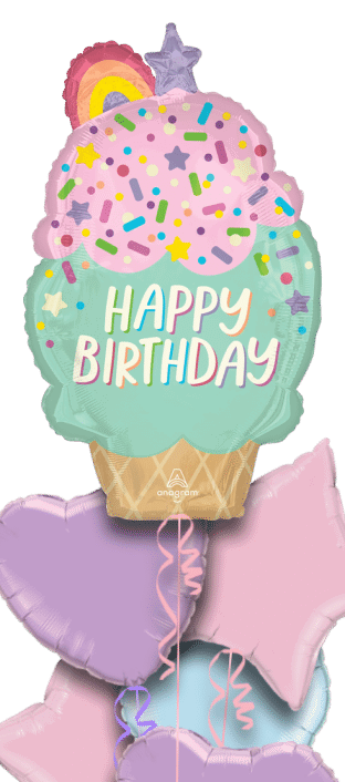 Ice Cream Rainbow Cake Balloon