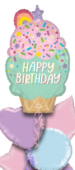 Ice Cream Rainbow Cake Balloon