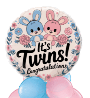 It's Twins Boy and Girl Balloon