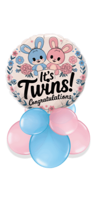 It's Twins Boy and Girl Balloon