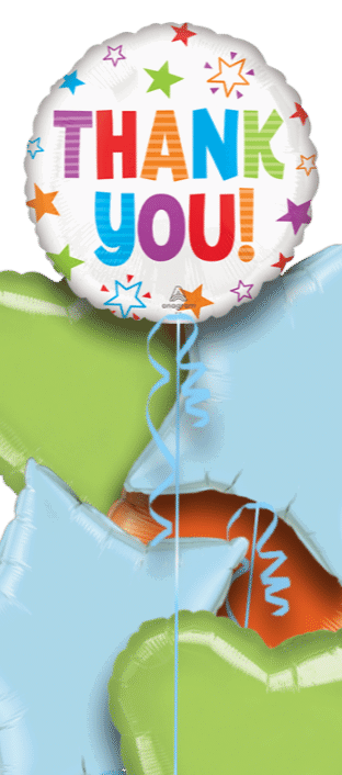 Thank You Colourful Stars Balloon