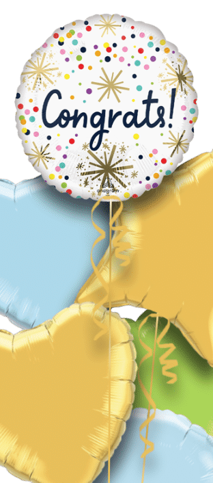 Congrats Stars and Dots Balloon