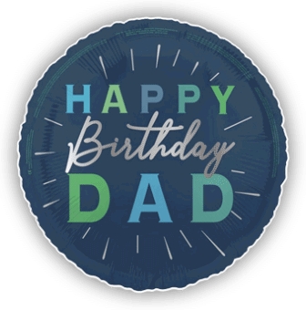 Birthday Dad Blue