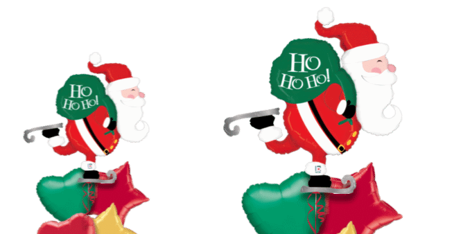 Skating Santa Balloon
