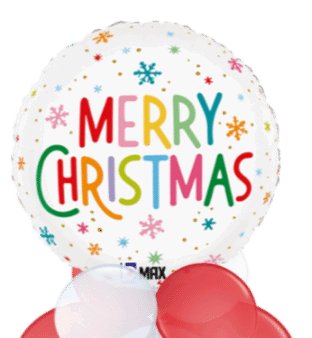 Merry Christmas Colourful Balloon