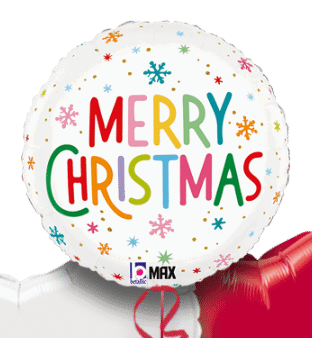 Merry Christmas Colourful Balloon