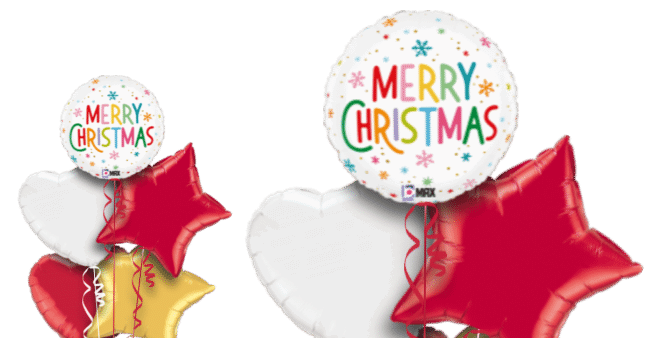 Merry Christmas Colourful Balloon