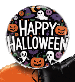 Halloween Ghosts and Pumpkins Balloon