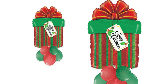 Merry Christmas Present Balloon