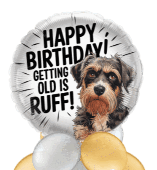 Getting Old is Ruff Birthday Balloon