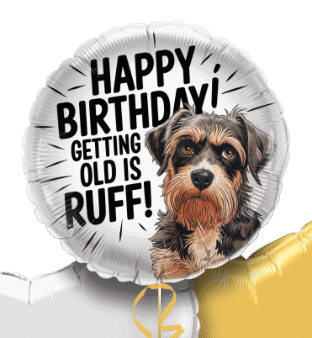 Getting Old is Ruff Birthday Balloon