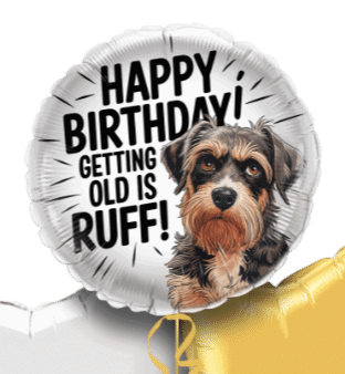 Getting Old is Ruff Birthday Balloon