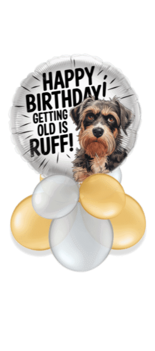 Getting Old is Ruff Birthday Balloon