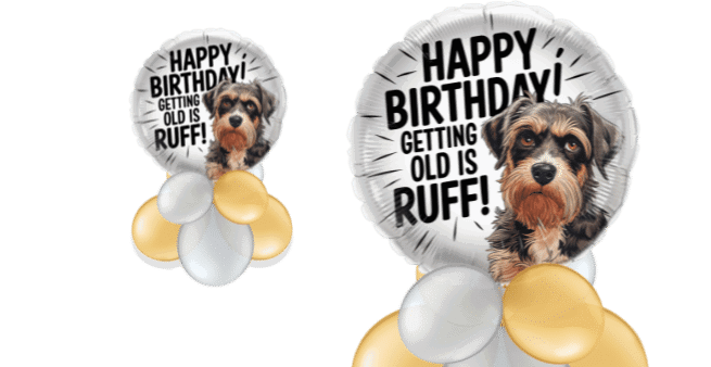 Getting Old is Ruff Birthday Balloon