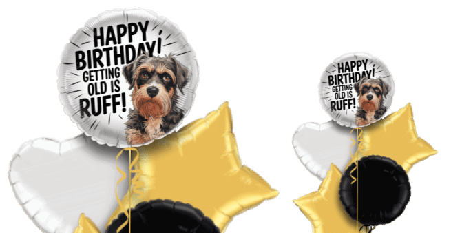 Getting Old is Ruff Birthday Balloon